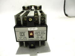 NEW SQUARE D 8501-X060V02 AC CONTROL RELAY 110/120V COIL