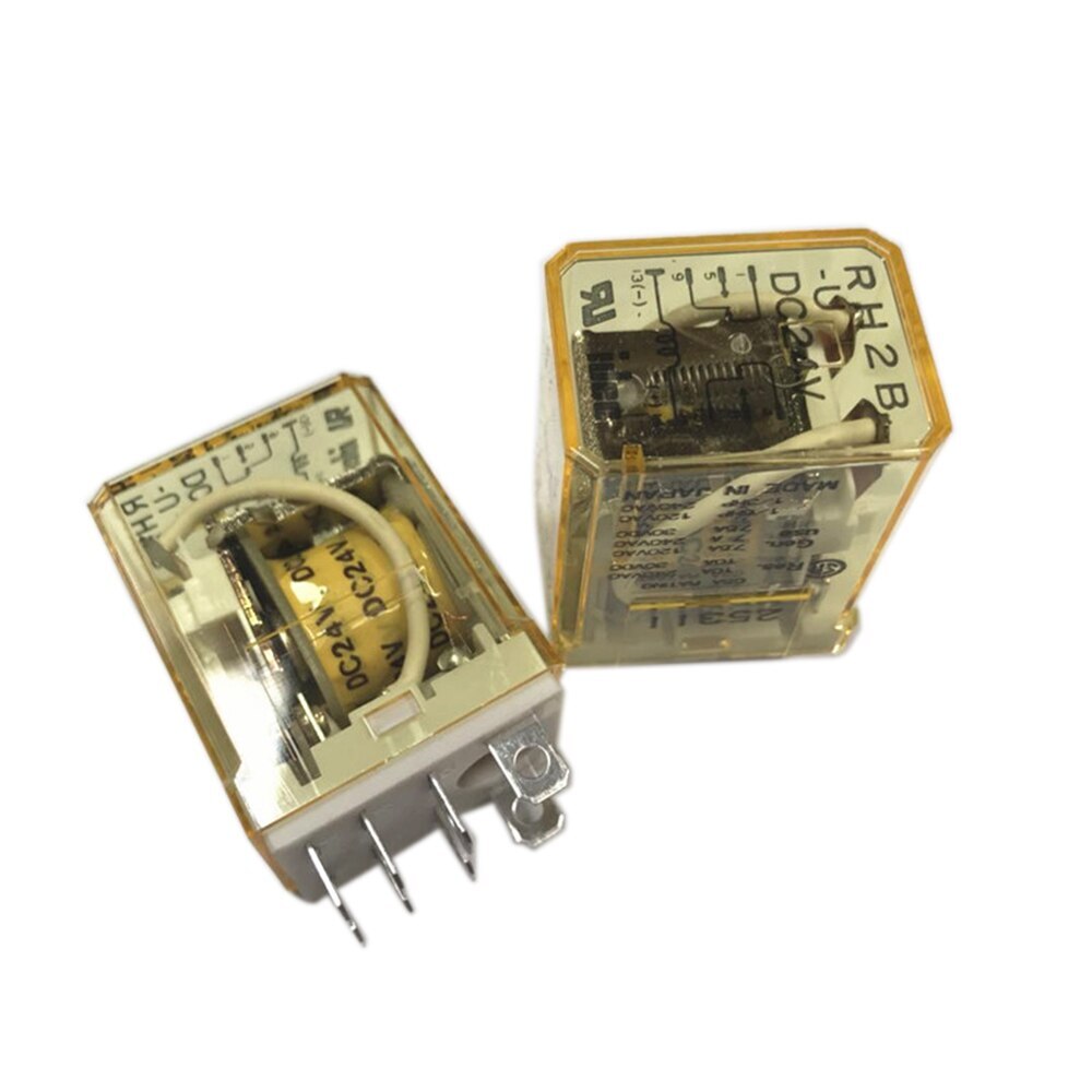 1PCS RH2B-U-DC24V new original 8-pin relay 10A 2 open 2 closed 24V