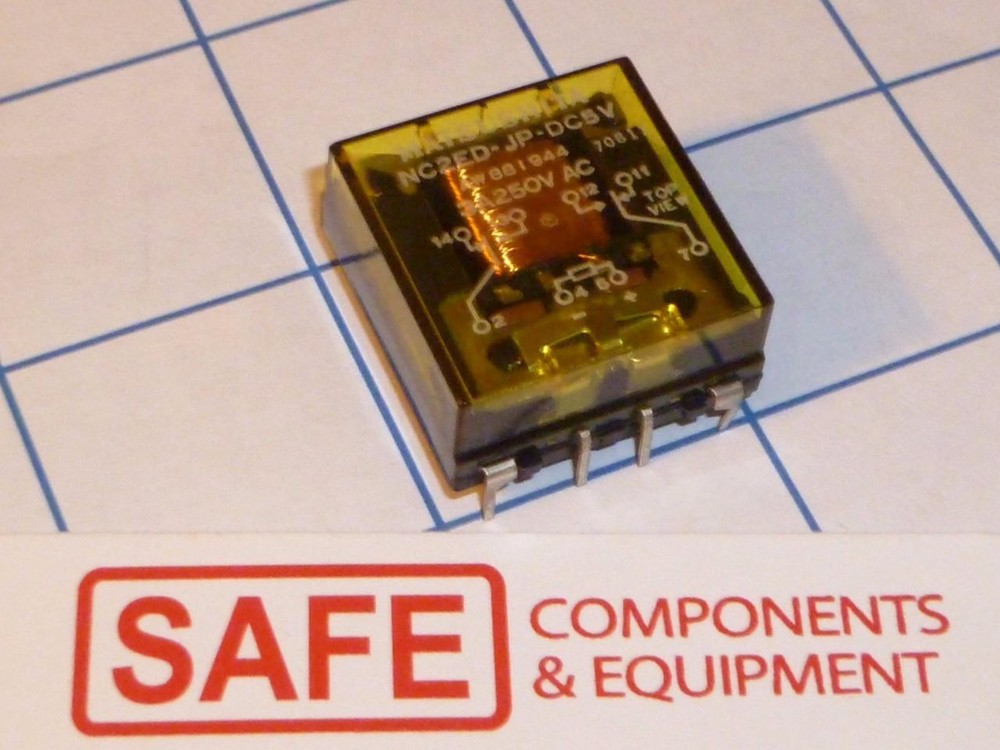 NC2ED-JP-DC5V Matsushita NC RELAY 5VDC DPDT 2-Form C AW881944 Japan R46-23
