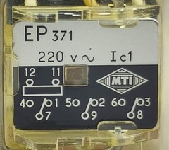 MTI EP371 220VAC IC1 Instantaneous Relay