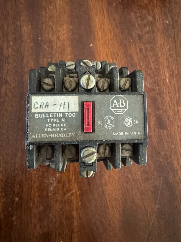Allen Bradley 700-N200A1 and 700-N400A1 Series C, Bulletin 700 Type N AC Relay