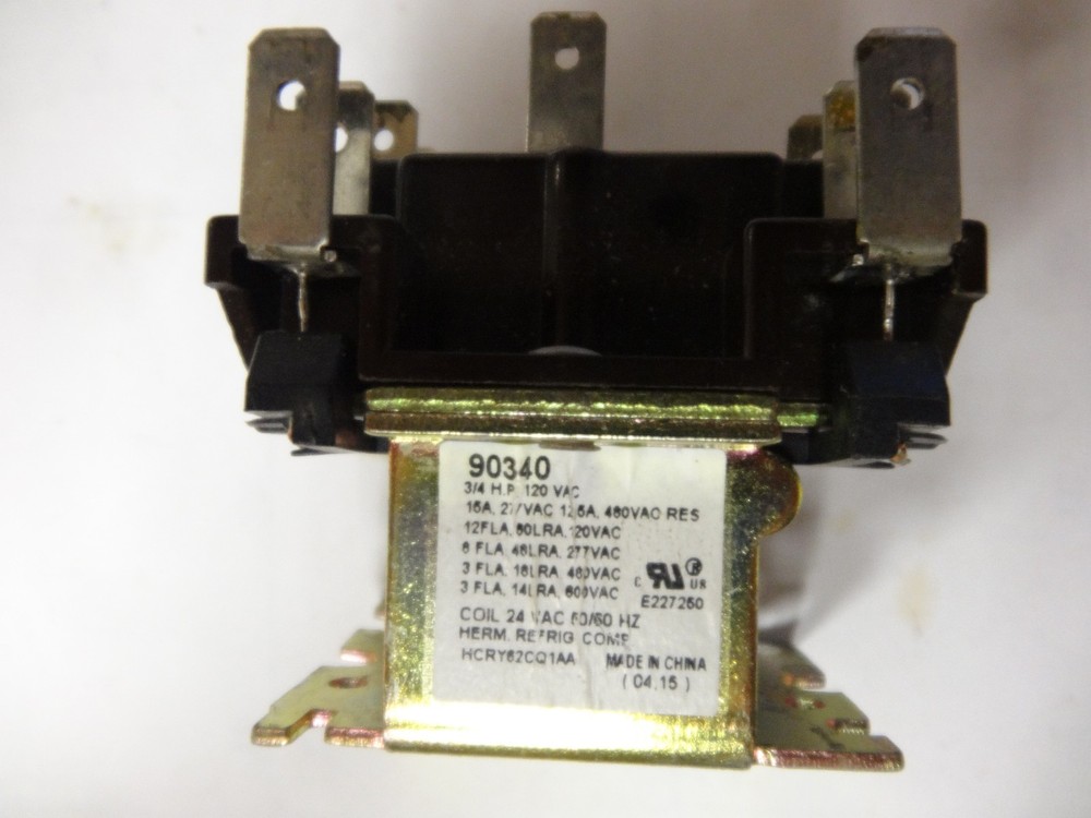 Relay p/n 90340; 24V; 50/60HZ—-“USED”