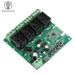 4 Channel Relay Switch Module 433MHZ RF APP Wireless Remote Control For eWeLink