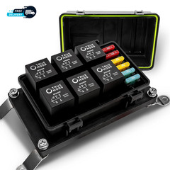True Mods 12V DC Auto Waterproof Fuse 5 Pin Relay Box Block 6 ATC ATO Fusible