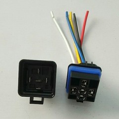 12 V Voltage Sensitive Relay Kit Waterproof Socket with Wires 5 Pin