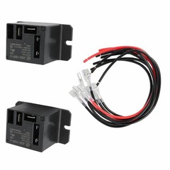 2PCS Power Relay SPST(1 NO) DC12V Coil 30A SPST 120 VAC HF105F-4-DC12V-8X