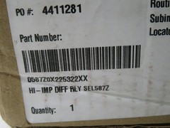 SCHWEITZER ENGINEERING SEL-587Z DIFFERENTIAL RELAY