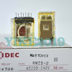 10PCS/BOX REPLACE FOR IDEC RM2S-U AC220V 8-pin Intermediate relay without base