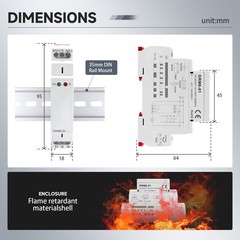 Electronic Impulse Latching Relay Memory Pulse Relay AC DC 12V To 240V