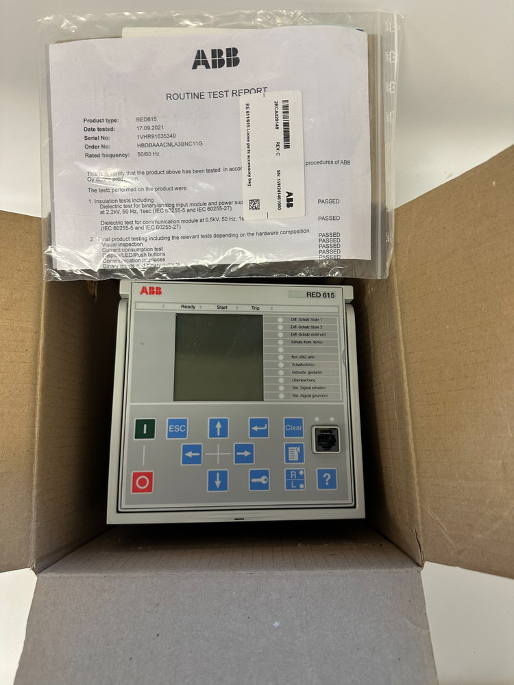 ABB RED615E-1G Line Differential Protection and Control Relay
