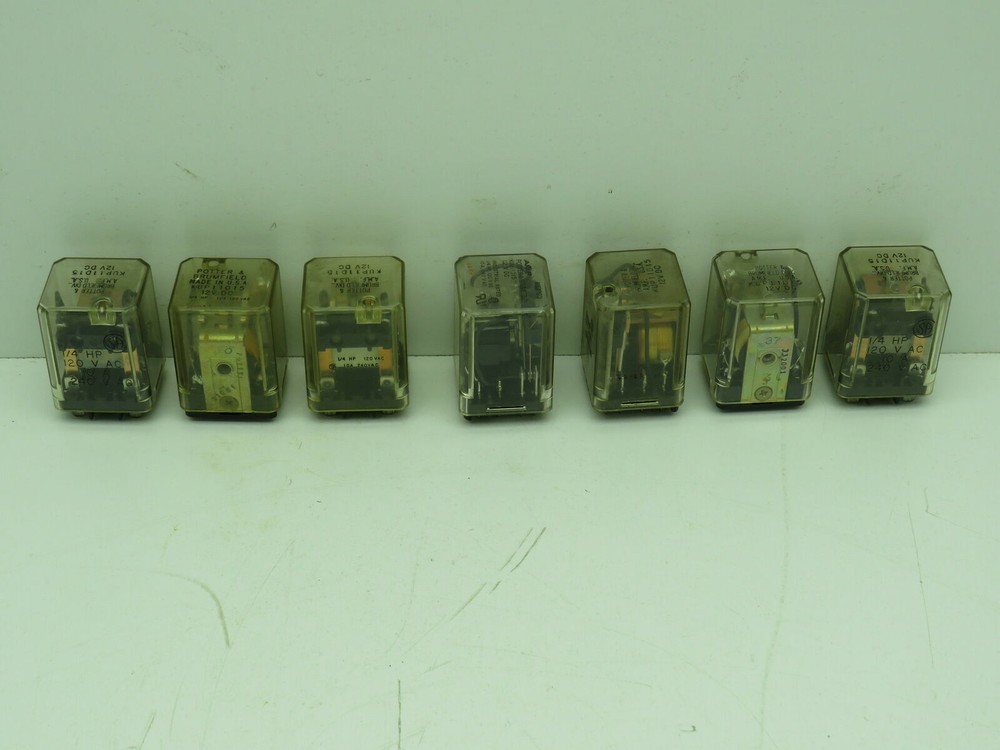 Potter & Brumfield KUP11D15 Relay 10A 12VDC Lot of 7