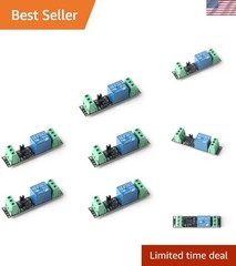 5-Pack 1-Channel 3V Relay Module with Optocoupler for Reliable Control Systems