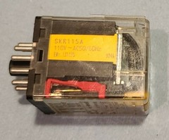 Elesta SKR115A 110AC Coil Plug In Power Relay 10A 3PDT 3 Input 6 Output USED