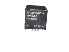 CIT Relay A31ASP 12v DC 2R 80A/14VDC Coil: 12VDC A/C Relay