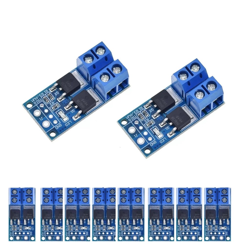 XUGERIP 10 PCS Dual High Power MOSFET Trigger Switch Driver Module, DC 5V-36V,