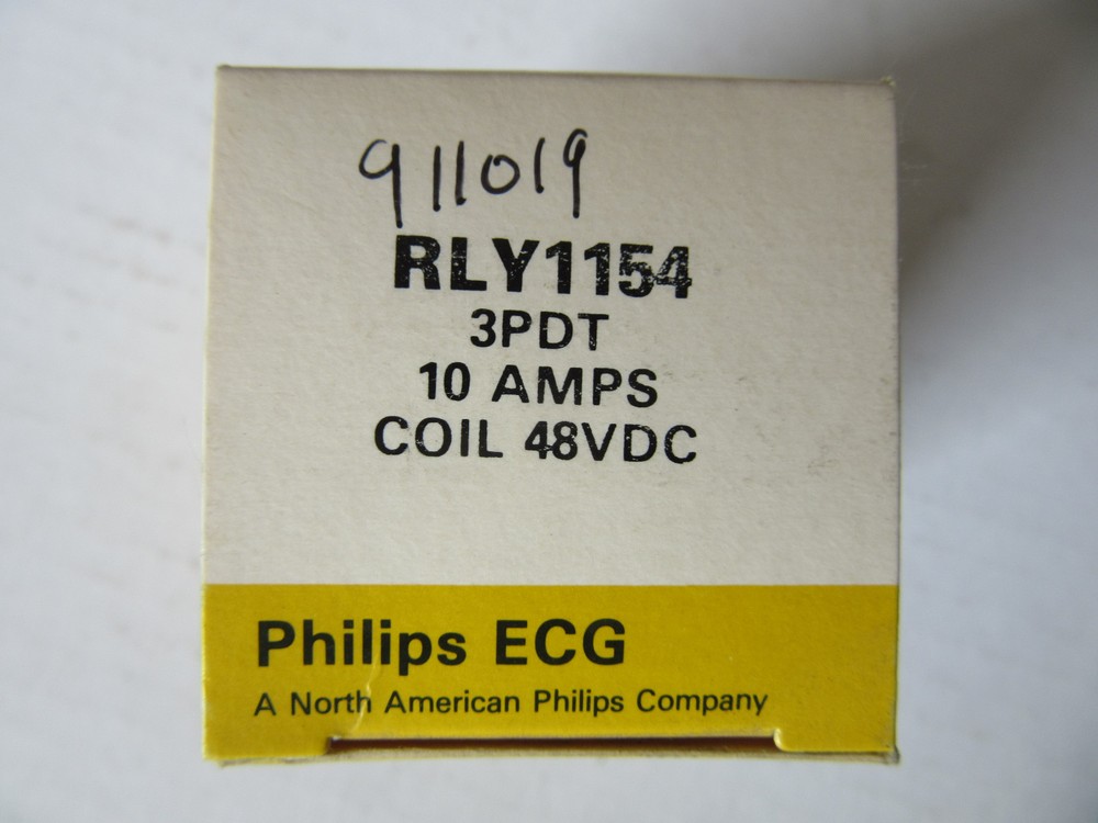 ECG Component Philips Relay RLY1154 Relay 3PDT 10A @ 240VAC, Coil 48VDC NEW!!!