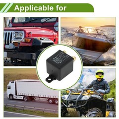 1 Set 2-Pin 12V 250A Waterproof Latching Auto Relay for Car Truck Marine