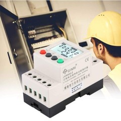 Voltage Monitoring Relay Under Over Voltage Protector 3Phase Voltage Monitor NEW