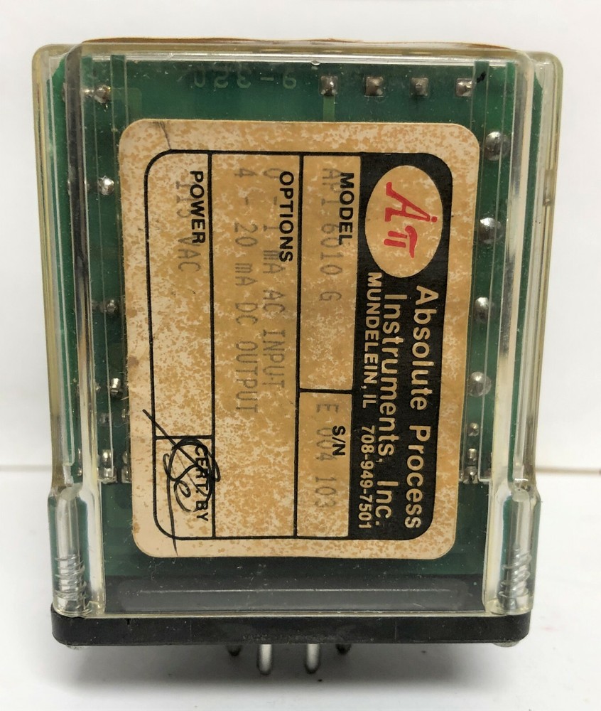 Absolute Process Instruments API-6010-G ac/dc transmitter #12693