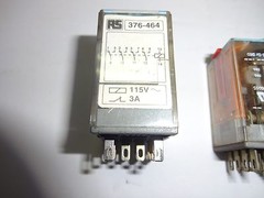 LOT OF 4 RS RELECO 376-464 4PDT PCB MOUNT NON LATCHING RELAY 115 VAC, 3 AMP