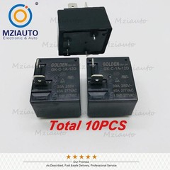 10PCS For GOLDEN GK-C-1A-12D GKC1A12D 12VDC 4-Pin 40A 277VAC General Power Relay