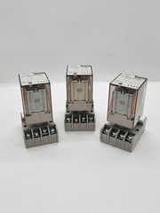 3PC Allen-Bradley 700-HA32A1 Plug-In Relay w Socket 10A 250V 8Pin 120V Coil Seri