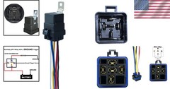 Reliable 12V DC 40/30 AMP Waterproof Relay Kit – SPDT with Pigtail Connection