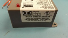 (2PCS) RIBU1S Enclosed Pilot Relay 10 Amp SPST-N/O Override 10-30 VAC/DC/120 VAC
