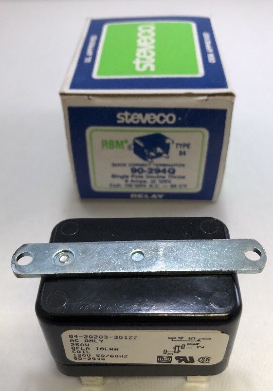 STEVECO WHITE-RODGERS RMB TYPE 84 RELAY 90-294Q NEW