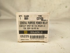 Square D 8501 C07V20 Power Relay DPST-NO 30A 300V Coil 120V – Next Day Option