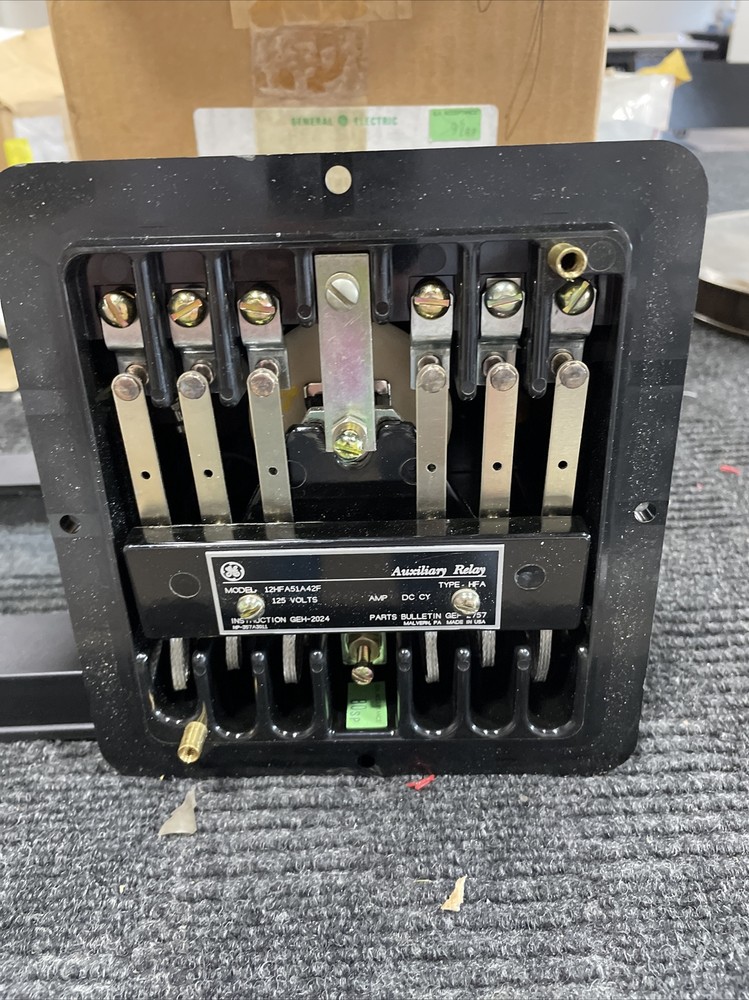 General Electric Ge 12HFA51A42F Type Hfa Auxiliary Relay 125v-dc