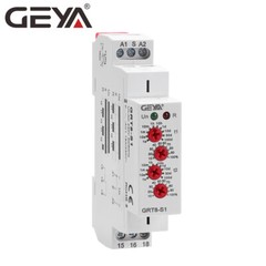 GEYA Asymmetric Cycle ON/OFF Timer Relay Switch 16A AC/DC12-240V Cycle Din Rail