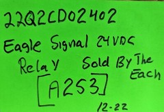EAGLE SIGNAL CONTROLS VEEDER-ROOT 24VDC RELAY 22Q2CD02402 [A2S3]