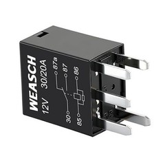 4 Pack 5-Pin High Power Relay, DC 12V 30A, Item Package Quantity: 4Size: 5-Pin