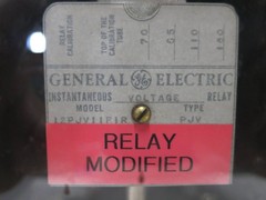 GE 12PJV11F1R Instantaneous Voltage Relay Type PJV General Electric 12PJV11FIR
