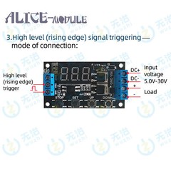 ZK-TD4 MOS Switch Trigger Cycle Timing Delay Module Solenoid Valve Control B2AM