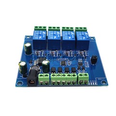 Modbus RTU DC 7V-24V 4 Channel Relay Control Switch RS485/TTL UART Module-