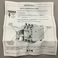 Lot of 9 Eaton H2004B-3 Freedom Series Heater Pack, 0.814-1.32A (B193)