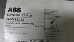 NEW ABB 1SVR730712R1400 CM-MSS.31S Thermistor Motor Protection Relay