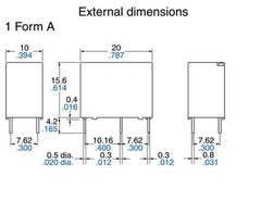 1 pc ALQ324 Relay 24V coil, 10A contact, SPST by Panasonic, same as G5Q-1A-24VDC