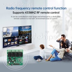 4 Channel Relay Switch Module 433MHZ RF APP Wireless Remote Control For eWeLink