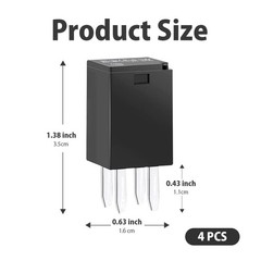 Automotive Purpose Relays 4 Pack 12VDC 20A for Polaris RZR