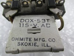 OHMITE DOX-53T RELAY 115V (AS PICTURED) NSNP