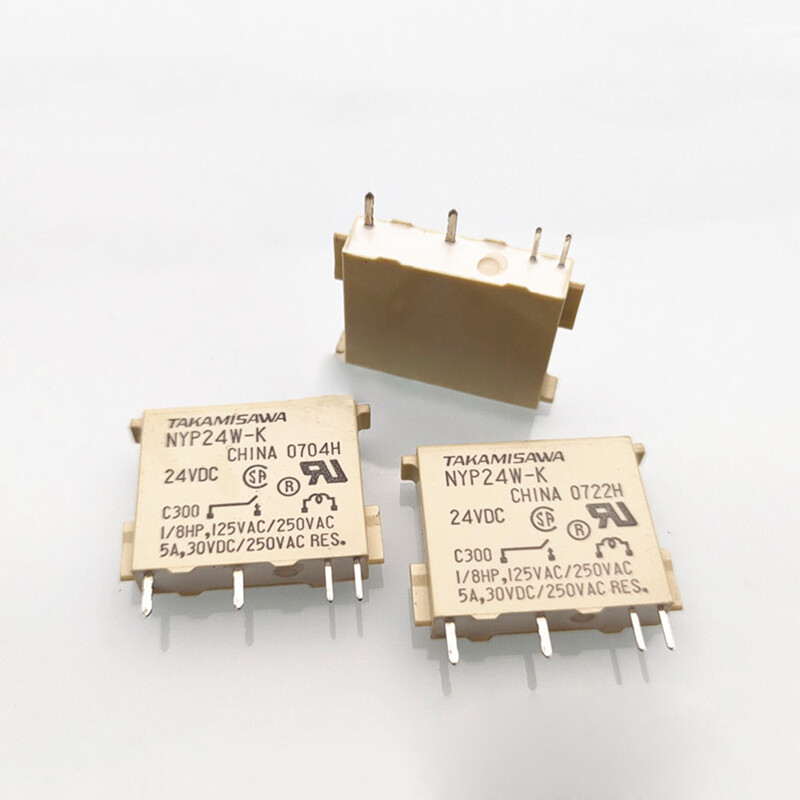 1PC TAKAMISAWA NYP24W-K 24VDC Power Relay 5A 24VDC 4 Pins