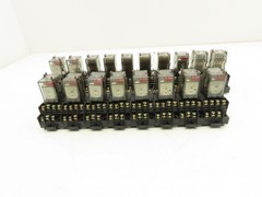 Fuji Electric HH54P-L Relay w/Socket Base 110V Coil Lot of 18