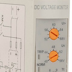 DC 48V DVRD Over Voltage And Under Voltage Protection Relay DC Voltage Monitor