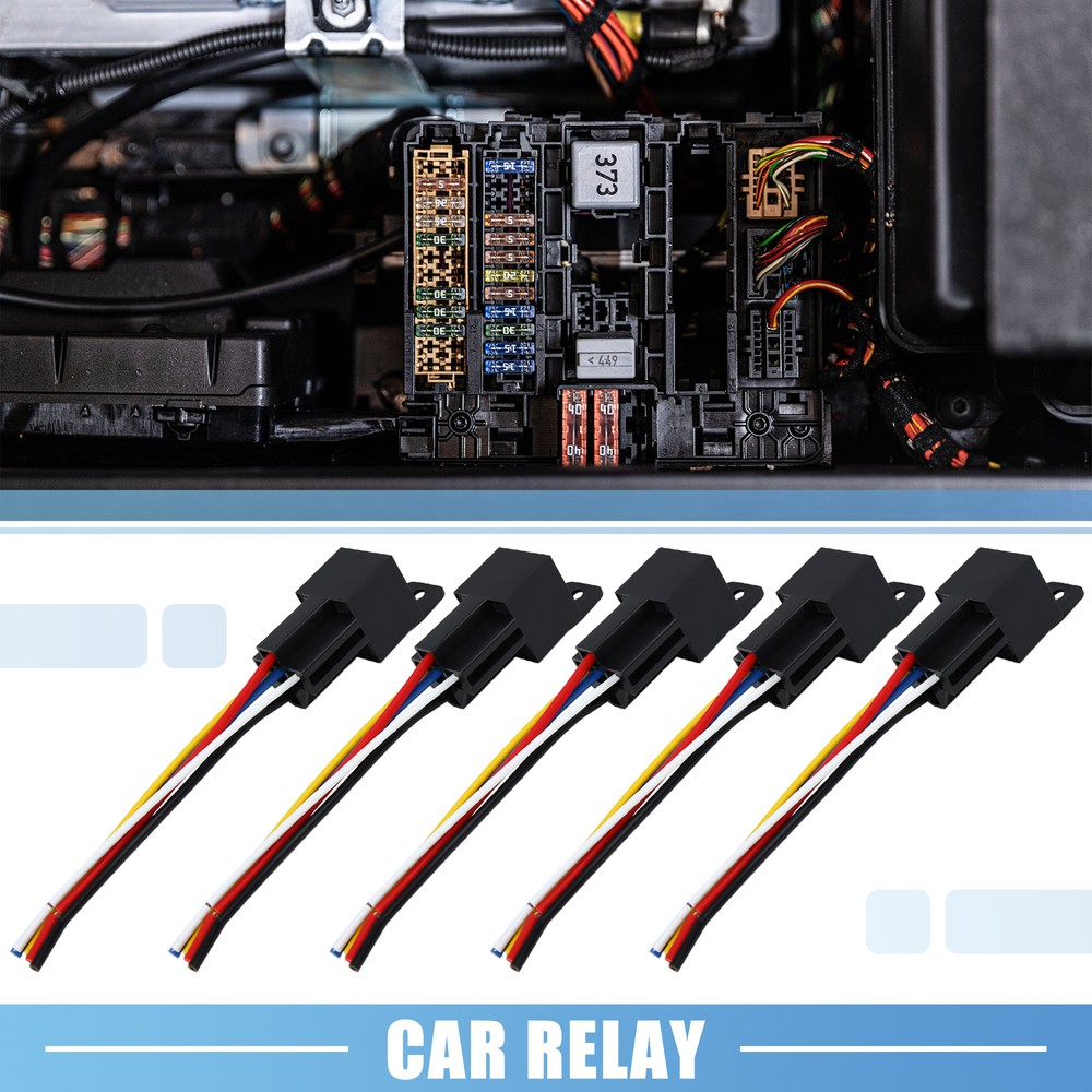 5pcs JD-2914 5 Pin DC 24V 40A Universal Car Fuse Relay Switch Power with Harness