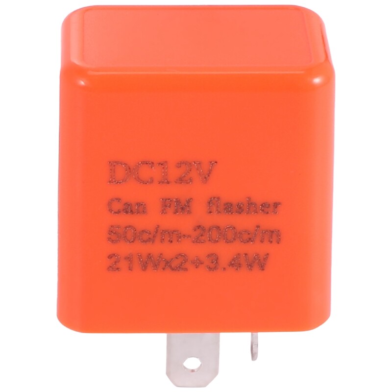 2 Pin Motorcycle Speed Adjustable LED Turn Indicator Flasher Relay 12V N9H2