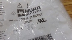Murr Elektronik Model: 7000-12701-000000 Connector. 27605. New Old Stock