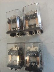 Lot of 4 POTTER & BRUMFIELD KUP-11D15-24 RELAYS 3541, 24VDC, 10A. 120VAC Good